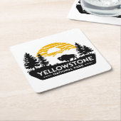 Yellowstone Nationalpark Bison Untersetzer (angewinkelt)