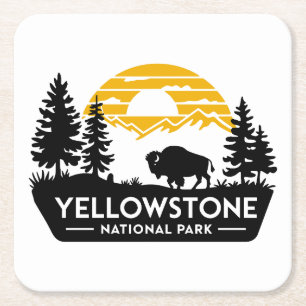 Yellowstone Nationalpark Bison Untersetzer