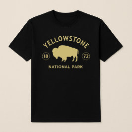 Yellowstone Nationalpark Bison wurde 1872 gegründe T-Shirt