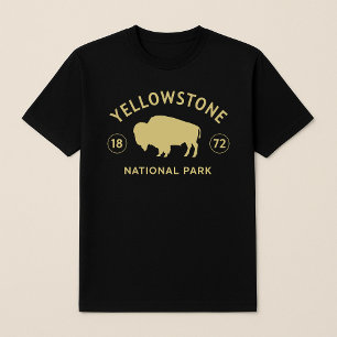 Yellowstone Nationalpark Bison wurde 1872 gegründe T-Shirt