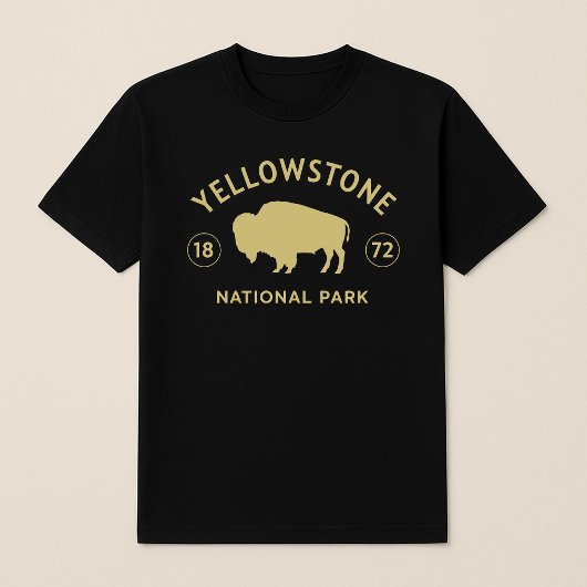 Yellowstone Nationalpark Bison wurde 1872 gegründe T-Shirt