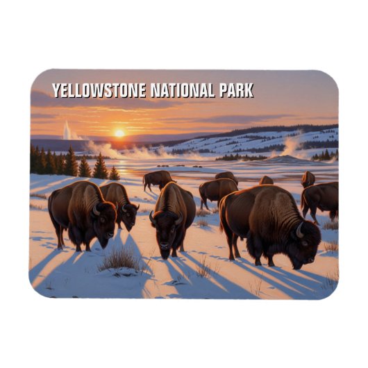 Yellowstone Nationalpark biss Magnet (Horizontal)
