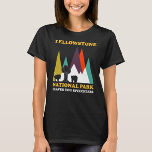 Yellowstone Nationalpark Blätter Nationalpark Yel T-Shirt