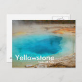 Yellowstone Nationalpark, Blue Pool Postcard Postkarte (Vorne/Hinten)