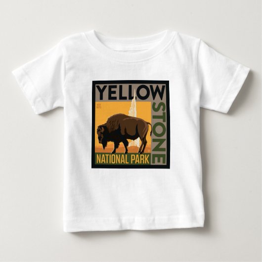 Yellowstone-Nationalpark | Buffalo Baby T-shirt (Vorderseite)
