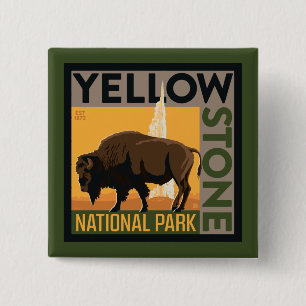Yellowstone-Nationalpark   Buffalo Button
