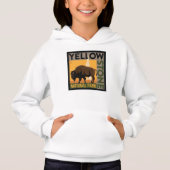 Yellowstone-Nationalpark | Buffalo Hoodie (Vorderseite)