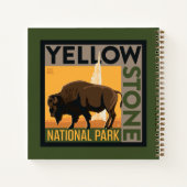 Yellowstone-Nationalpark | Buffalo Notizblock (Rückseite)