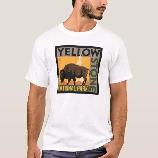 Yellowstone-Nationalpark | Buffalo T-Shirt (Vorderseite)