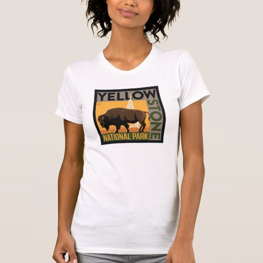 Yellowstone-Nationalpark | Buffalo T-Shirt (Vorderseite)