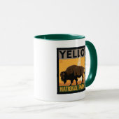 Yellowstone-Nationalpark | Buffalo Tasse (VorderseiteRechts)
