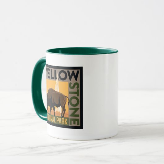 Yellowstone-Nationalpark | Buffalo Tasse (Vorderseite Links)