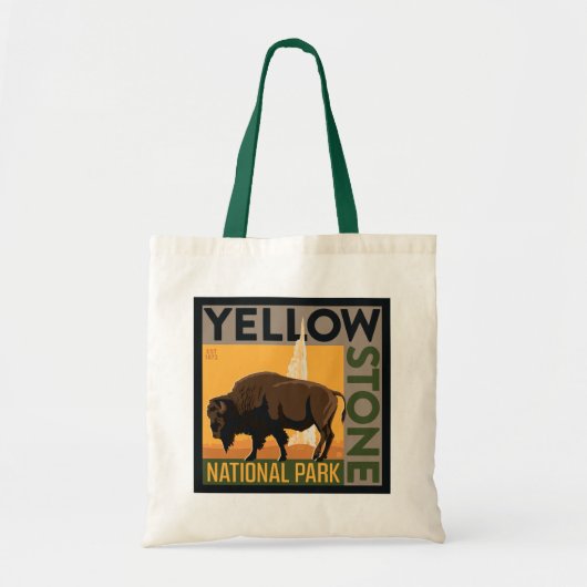 Yellowstone-Nationalpark | Buffalo Tragetasche (Vorne)