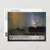 Yellowstone Nationalpark - Burg Geyser Postkarte (Vorne/Hinten)