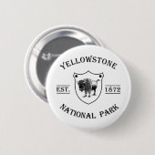 Yellowstone Nationalpark Button (Vorne & Hinten)