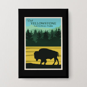 Yellowstone-Nationalpark Button