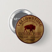 Yellowstone Nationalpark Button (Vorne & Hinten)