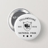 Yellowstone Nationalpark Button (Vorne & Hinten)