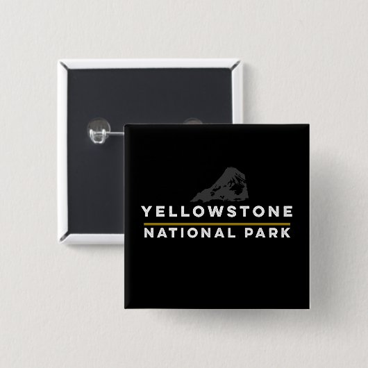 Yellowstone-Nationalpark Button (Vorne & Hinten)