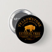Yellowstone Nationalpark Button (Vorne & Hinten)