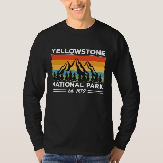 Yellowstone Nationalpark California Camping Ristor T-Shirt (Vorderseite)