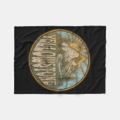 Yellowstone Nationalpark California Fleecedecke (Vorderseite (Horizontal))