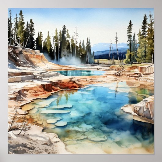 Yellowstone Nationalpark California Poster (Vorne)