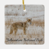Yellowstone Nationalpark Coyote Ornament (Vorderseite)