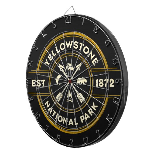 Yellowstone Nationalpark-Dartboard Dartscheibe (Vorderseite rechts)