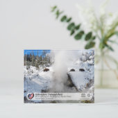 Yellowstone-Nationalpark - Dragon's Mouth Spring Postkarte (Stehend Vorderseite)