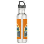 Yellowstone-Nationalpark Edelstahlflasche (Rückseite)