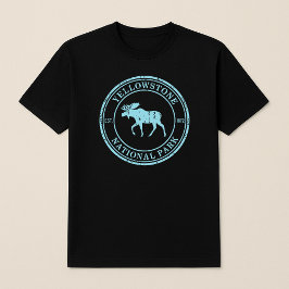 Yellowstone Nationalpark Elch Abzeichen T-Shirt