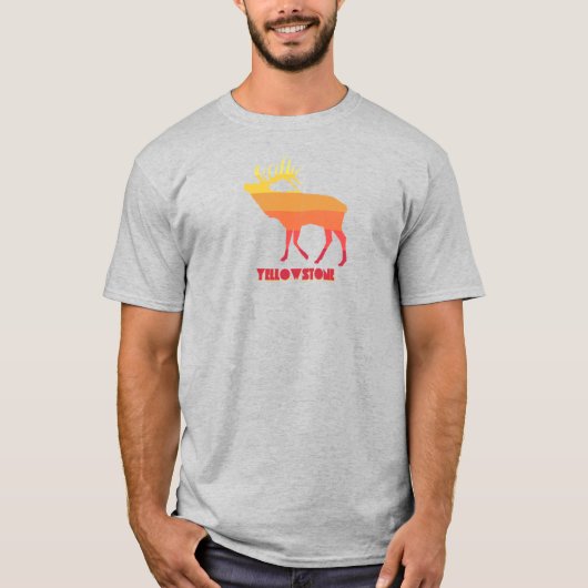 Yellowstone Nationalpark Elk T-Shirt (Vorderseite)