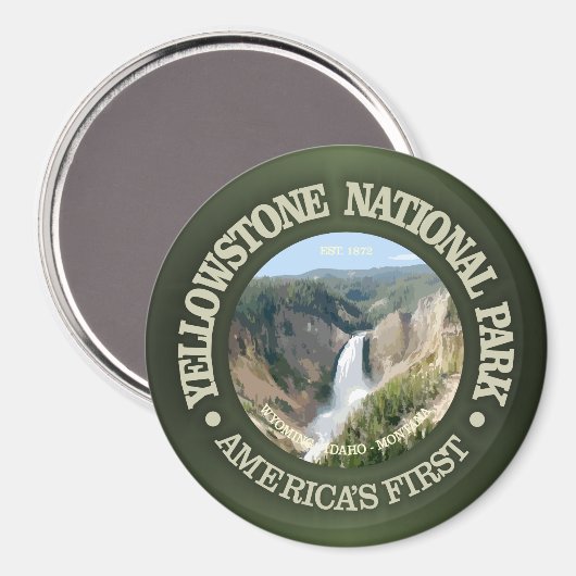 Yellowstone-Nationalpark (Fall) Magnet (Vorderseite/Rückseite)