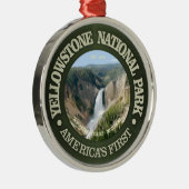 Yellowstone-Nationalpark (Fall) Ornament Aus Metall (Rechts)