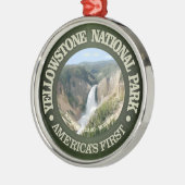 Yellowstone-Nationalpark (Fall) Ornament Aus Metall (Links)