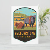 Yellowstone-Nationalpark Feiertagskarte (Stehend Vorderseite)