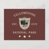 Yellowstone Nationalpark Feiertagspostkarte (Vorderseite)