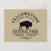 Yellowstone Nationalpark Feiertagspostkarte (Vorderseite)