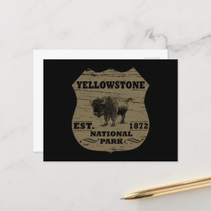 Yellowstone Nationalpark Feiertagspostkarte
