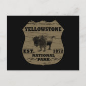 Yellowstone Nationalpark Feiertagspostkarte (Vorderseite)