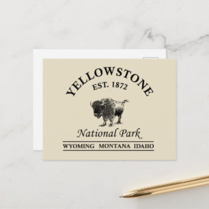 Yellowstone-Nationalpark  Feiertagspostkarte
