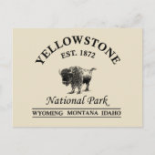 Yellowstone Nationalpark Feiertagspostkarte (Vorderseite)