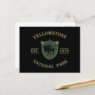 Yellowstone Nationalpark Feiertagspostkarte