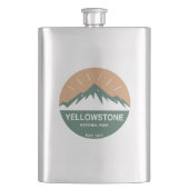 Yellowstone-Nationalpark Flachmann (Vorderseite)