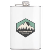 Yellowstone-Nationalpark Flachmann (Vorderseite)