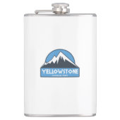 Yellowstone-Nationalpark Flachmann (Vorderseite)