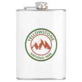 Yellowstone-Nationalpark Flachmann (Vorderseite)