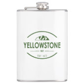 Yellowstone-Nationalpark Flachmann (Vorderseite)