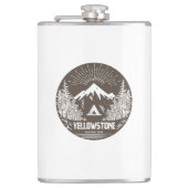 Yellowstone-Nationalpark Flachmann (Vorderseite)